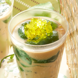 Iced Pandan Jelly Cocomilk
